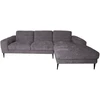 Home4You Kampinė sofa KRISTY RC pilka
