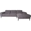 Home4You Kampinė sofa KRISTY RC pilka