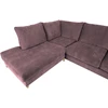 Home4You Kampinė sofa LAYLA LC Pilkai rožinė