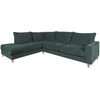 Home4You Kampinė sofa LAYLA LC, žalia