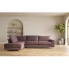 Home4You Kampinė sofa LAYLA LC Pilkai rožinė
