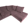Home4You Rožinė Kampinė sofa LAYLA RC, pilkšvai rožinė