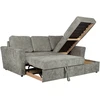 Home4You Kampinė sofa-lova INGA šviesiai žalia