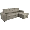 Home4You Kampinė sofa-lova CARITA, smėlio