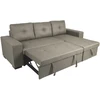 Home4You Kampinė sofa-lova CARITA, smėlio