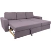 Home4You Kampinė sofa lova INGMAR Rožinė spalva