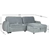 Home4You Kampinė sofa-lova CLOUD melsvai žalia