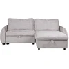 Home4You Kampinė sofa-lova CLOUD šviesiai pilka