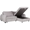 Home4You Kampinė sofa-lova CLOUD šviesiai pilka