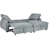 Home4You Kampinė sofa-lova CLOUD melsvai žalia