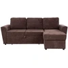 Home4You Kampinė sofa-lova INGA ruda
