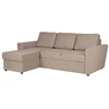 Home4You Kampinė sofa-lova INGA smėlio spalvos