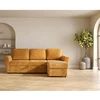 Home4You Kampinė sofa-lova INGA geltona