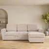 Home4You Kampinė miegamoji sofa „INGA“, smėlio spalvos