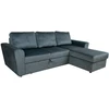 Home4You Kampinė sofa-lova INGMAR, tamsiai pilka
