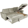 Home4You Kampinė sofa-lova INGMAR Smėlio spalvos, 242x168 cm