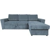 Home4You Kampinė sofa-lova INGMAR Jūros mėlyna