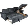 Home4You Sofa-lova kampinė INGMAR Antracito spalvos