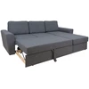 Home4You Kampinė sofa lova INGMAR pilka