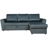 Home4You Kampinė sofa-lova INGMAR, tamsiai pilka