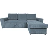 Home4You Kampinė sofa-lova INGMAR Jūros mėlyna