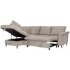 Home4You Kampinė sofa-lova LINDY LC, šviesiai ruda