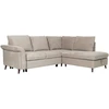 Home4You Kampinė sofa-lova LINDY RC Šviesiai ruda