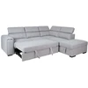 Home4You Kampinė sofa-lova ODELIA-2 RC, pilka