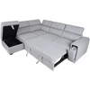 Home4You Kampinė sofa-lova ODELIA-2 LC, pilka