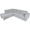 Home4You Kampinė sofa-lova ODELIA-2 LC, pilka