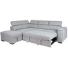 Home4You Kampinė sofa-lova ODELIA-2 LC, pilka
