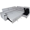 Home4You Kampinė sofa-lova ODELIA-2 RC, pilka