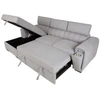 Home4You Kampinė sofa-lova ODELIA LC, pilka