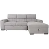 Home4You Kampinė sofa-lova ODELIA RC Pilka