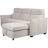 Home4You Kampinė sofa-lova „SCALA“, šviesiai pilkos spalvos