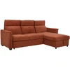 Home4You Kampinė sofa-lova „SCALA“, rusvos rudos spalvos