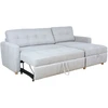Home4You Kampinė sofa-lova WAIOLA Pilka