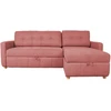 Home4You Kampinė sofa-lova WAIOLA Rožinė, 226 cm
