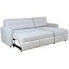 Home4You Kampinė sofa-lova WAIOLA pilka