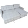 Home4You Kampinė sofa-lova WAIOLA pilka