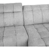 Home4You Elektrinė Kampinė sofa LUZERN dešinioji kampinė, pilka