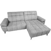 Home4You Elektrinė Kampinė sofa LUZERN dešinioji kampinė, pilka