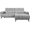 Home4You Elektrinė Kampinė sofa LUZERN dešinioji kampinė, pilka