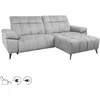 Home4You Elektrinė Kampinė sofa LUZERN dešinioji kampinė, pilka