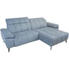 Home4You Elektrinė Kampinė sofa LUZERN dešinioji kampinė, melsva