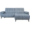 Home4You Elektrinė Kampinė sofa LUZERN dešinioji kampinė, melsva
