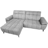 Home4You Elektrinė kampinė sofa LUZERN KK, pilkas