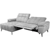 Home4You Elektrinė kampinė sofa LUZERN KK, pilkas