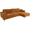 Home4You Kampinė sofa OLIVIA DK, ruda