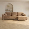 Home4You Kampinė sofa OLIVIA DK, smėlio